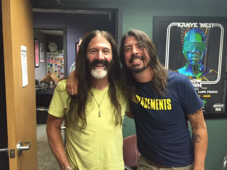 Pierre Robert with Dave Grohl