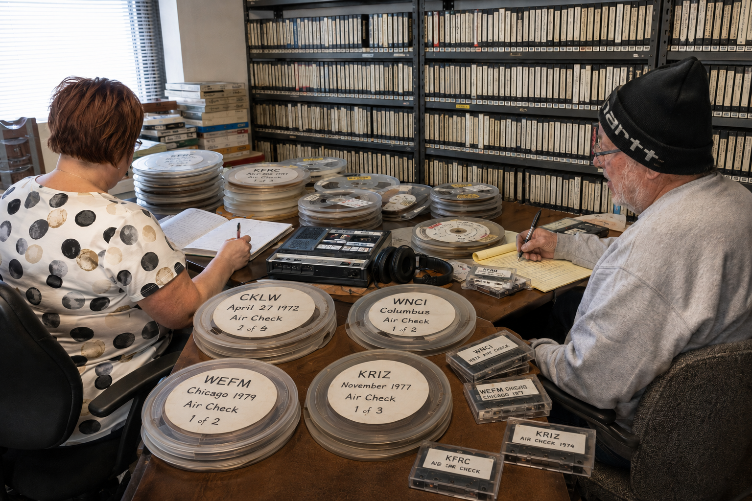 A collection of reel-to-reel tapes and recordings — preserved by collectors for decades